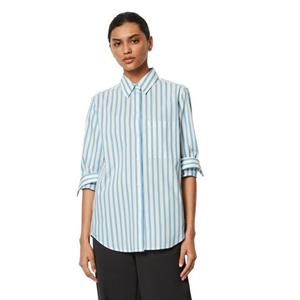 Marc O'Polo Blouse met lange mouwen met verborgen knoopsluiting, modetrend voor de lente
