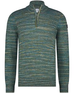 State Of Art Half Zip Trui Melange Groen
