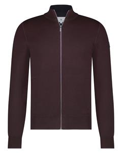 State Of Art Vest Fine Contrast Wolblend Bordeaux
