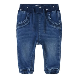 name it Medium Fleece Jeans Nbfrose Blauw Denim
