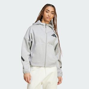 Adidas Z.n.e. Full-zip Dames Hoodies - Grijs - 