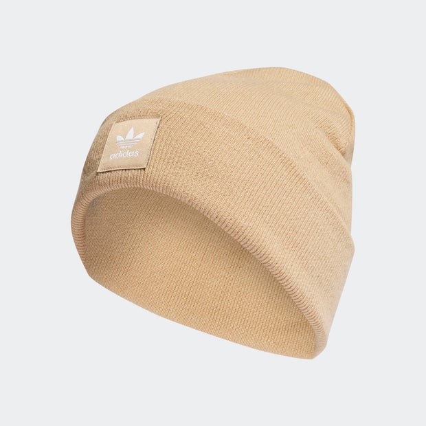 Adidas Adicolor Cuff Beanie Unisex Petten - Beige - 