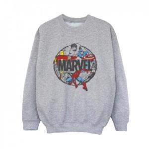 Marvel Boys Comics karakter cirkel sweatshirt 9-11 Years wit