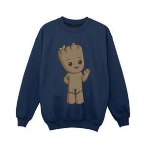 Marvel Boys I Am Groot Schattig Groot Sweatshirt 5-6 Years wit