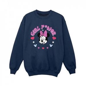 Disney jongens Minnie Mouse Girl Power Sweatshirt 12-13 zwart