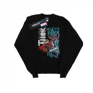 Marvel Boys het machtige Thor Mighty Duo-sweatshirt 12-13 zwart