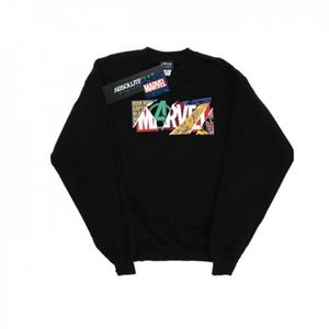 Marvel Boys Sweatshirt met collagelogo 9-11 Years wit