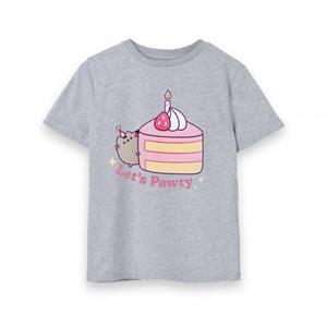 Pusheen Girls Let's Pawty T-shirt 13-14 grijs