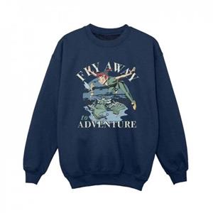 Disney jongens Peter Pan Fly Away To Adventure Sweatshirt 12-13 zwart