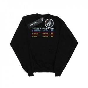 Ready Player One 8-bit scorebordsweater voor jongens 12-13 zwart
