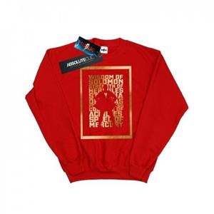 DC Comics Boys Shazam gouden tekstsweatshirt 9-11 Years wit