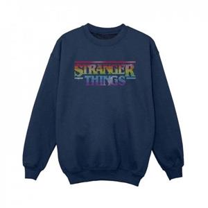 Pertemba FR - Apparel Netflix Boys Stranger Things Rainbow Dot-logosweater 9-11 Years wit