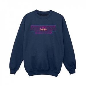 Pertemba FR - Apparel Netflix Boys Stranger Things Retro Titel Sweatshirt 9-11 Years wit