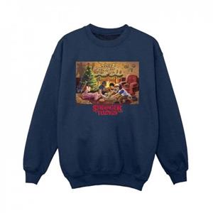 Pertemba FR - Apparel Netflix Boys Stranger Things kerstbijeenkomst-sweatshirt 9-11 Years wit