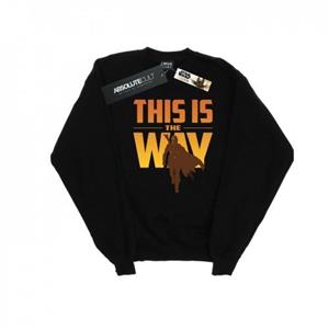 Star Wars Boys The Mandalorian Dit is de manier Sweatshirt 9-11 Years wit
