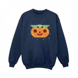 Star Wars Boys The Mandalorian Grogu Pompoen Sweatshirt 12-13 zwart