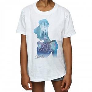 Cinderella Assepoester meisjes maken je eigen magische silhouet katoenen T-shirt 12-13 wit