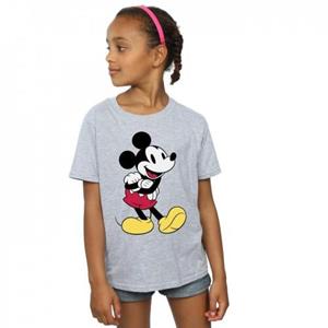 Disney Mickey Mouse klassiek Mickey katoenen T-shirt voor meisjes 5-6 Years grijs