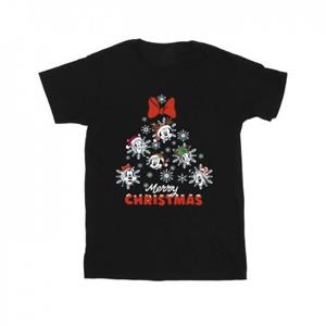 Disney meisjes Mickey Mouse en vrienden kerstboom katoenen T-shirt 12-13 zwart