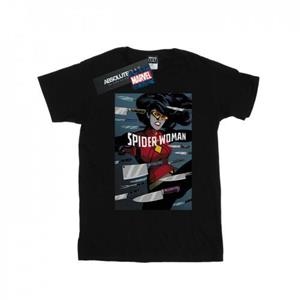 Marvel Girls Spider-Woman Cover katoenen T-shirt 9-11 Years wit