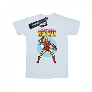 Marvel Girls The Invincible Iron Man katoenen T-shirt 9-11 Years wit