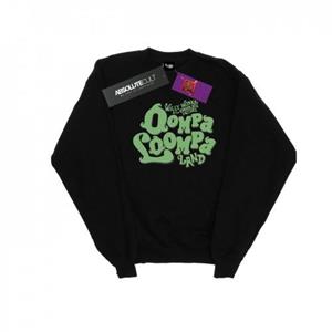 Willy Wonka And The Chocolate Factory Willy Wonka en de chocoladefabriek jongens Oompa Loompa Land sweatshirt 12-13 wit
