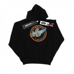 Star Wars Boys Millennium Falcon Badge Hoodie 12-13 wit