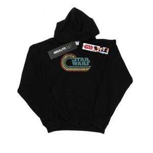Star Wars Boys Retro Wave Logo Hoodie 12-13 zwart