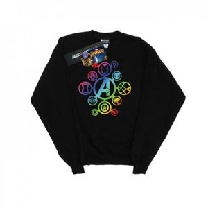 Marvel Boys Avengers Infinity War Rainbow Icons Sweatshirt 12-13 wit