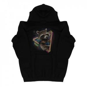 Marvel Boys Guardians of the Galaxy Neon Rocket-hoodie 12-13 zwart
