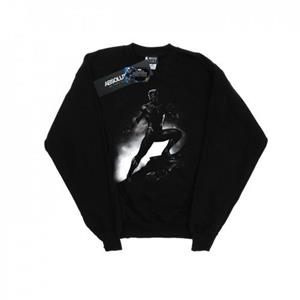 Marvel Boys Black Panther staande pose sweatshirt 12-13 zwart