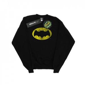 DC Comics Boys Batman TV-serie Distressed logo-sweatshirt 12-13 zwart