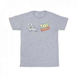 Disney Toy Story Buzz Pulling-logo katoenen T-shirt voor meisjes 9-11 Years wit