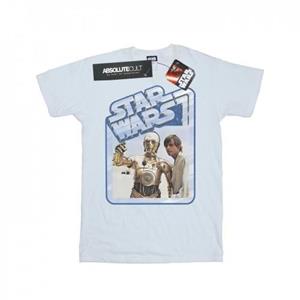 Star Wars Girls Luke Skywalker And C-3PO Cotton T-Shirt 12-13 wit