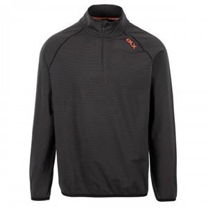 Trespass Mens Hulton DLX Half Zip Fleece Top S zwart