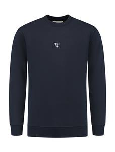 Pure Path Blurred Wordmark Sweater Heren Donkerblauw - 