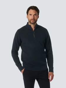 No Excess Pullover half zipper 2 coloured mel night