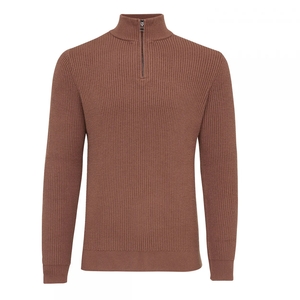 Tresanti TRESANTI BACCA Pullover With Half Zipper Light Brown  