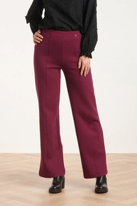 Smashed Lemon 24590 stretchy paarse flared broek |