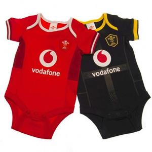 Wales RU Wales UK Baby bodysuit (Pak van 2) 9-12