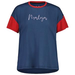 Maloja - Women's HongarM. Puzzle 1 - Merinoshirt, blauw