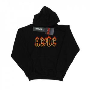 AC/DC Heren hoodie met vlammenlogo L zwart