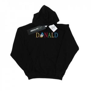 Disney Heren Donald Duck Letters Hoodie XXL zwart