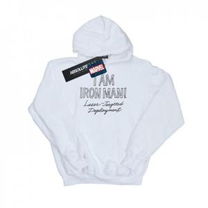 Marvel heren ik ben Iron Man hoodie M wit