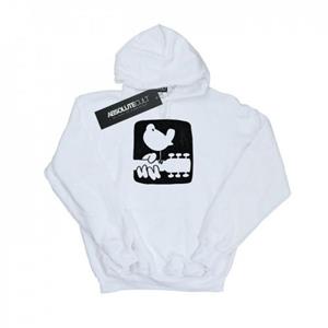Woodstock Heren Gitaar Logo Hoodie L wit
