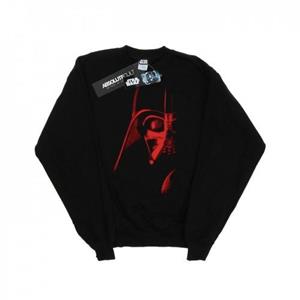 Star Wars Heren Vader Rood Gezicht Sweatshirt L zwart