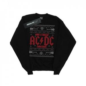 AC/DC Rockin'-kerstsweatshirt voor heren L zwart