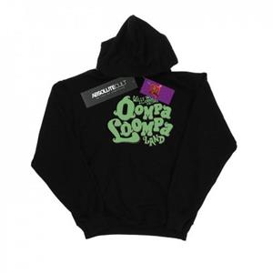 Willy Wonka And The Chocolate Factory Willy Wonka en de chocoladefabriek Oompa Loompa Land hoodie voor meisjes 12-13 wit