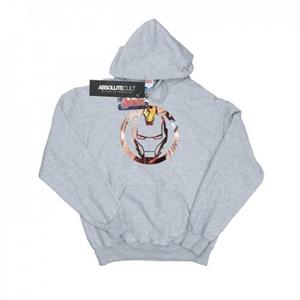 Marvel Heren Iron Man Montage symbool hoodie S grijs