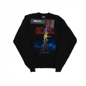 AC/DC Lightning-sweatshirt met stijve bovenlip voor meisjes 12-13 zwart